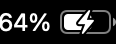 64 percent, charging